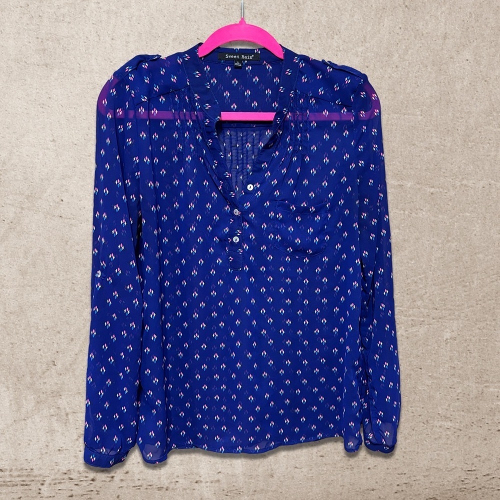 -bundle 3 or more Sweet Rain Sheer Blouse -bundle 3 or more